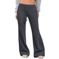 thumbnail image 2 of Women's High Waisted Flared Leggings Soft Cotton Wide Leg Bell Yoga Pants, 2 of 6