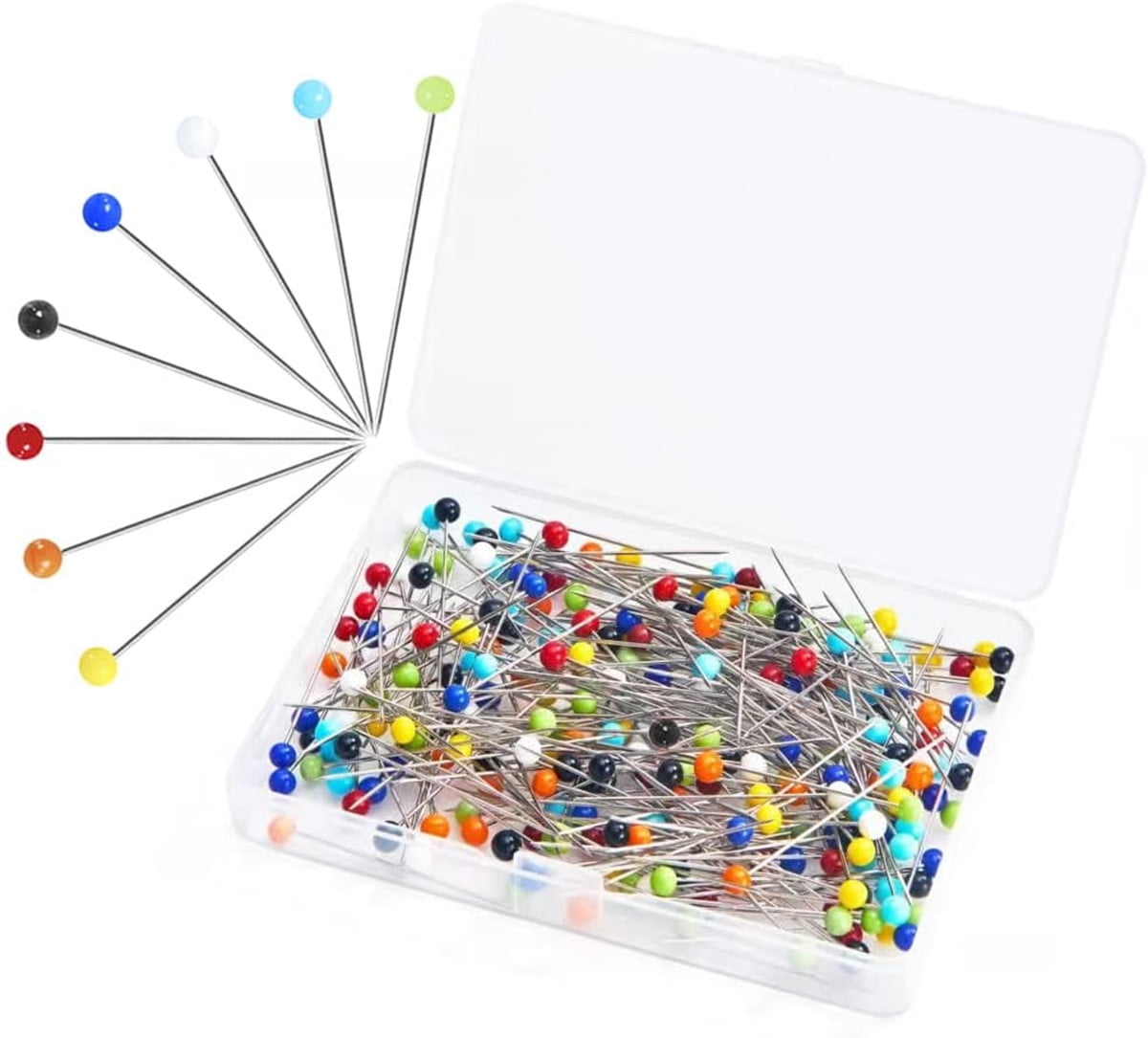 Glass Head Pins,Sewing Pins 250 Pcs Dressmaking Pins,Bexikou 1.5 inch