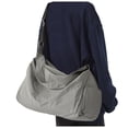 thumbnail image 2 of Duffle Bag for Sports with Shoe Compartment, Gym Bag for Women Men Travel Bag, Waterproof Overnight Bag Lightweight Carry on Gym Tote Bag with Wet Pocket for Swim, Yoga, Dance, Grey, 2 of 8