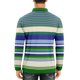 thumbnail image 4 of Blusa y camisa de manga larga con cuello vuelto para hombre, informal, a la moda, con estampado de rayas y botones, de poliéster., 4 of 7