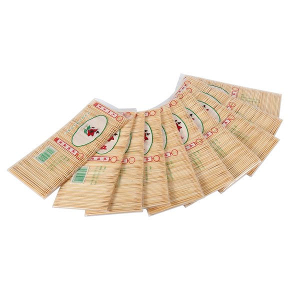 2000 Pcs Cure-Dents Naturels en Bambou Bâtons d'Apéritif Cure-Dents en Bois Jetables Neuf