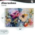thumbnail image 4 of Stupell Industries Modern Vibrant Florals Brushed Abstract Canvas Art, 24 x 16, by Creative Studio, 4 of 8