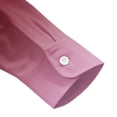 thumbnail image 6 of Aestivo Men's Western Style Button Shirt, Long Sleeve Casual Top, Solid Color Workwear Button-Down with Exterior Pocket for Casual Work Party, Wine 2XL, 6 of 7