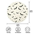 thumbnail image 3 of 15.4" Round Placemat Set of 1 Polyester Fabric Place Mats Non-Slip Dining Kitchen Table Mats for Kitchen Party Decor Bats and Stars, 3 of 5