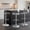 Silver, variant on Clear Acrylic Bar Stools set of 3 , 360° Swivel Height Adjustable Bar Chairs with Backrest, for Kitchen Island, Bar, Cafe ( Gold )