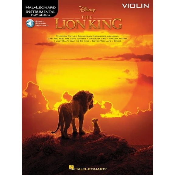 The Lion King for Violin: Instrumental Play-Along, (Paperback)