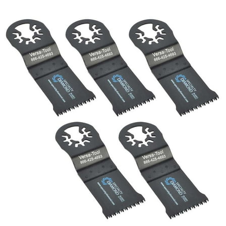 Versa Tool MB5C 35mm Japan Cut Tooth HCS Multi-Tool Saw Blades 5/Pack Fits Fein Multimaster, Dremel, Bosch, Craftsman, Ridgid Oscillating Tools