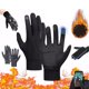 thumbnail image 3 of Guardurnaity Guantes de invierno cálidos para hombres ciclismo | Tecnología de pantalla táctil | Guantes Ciclismo Hombre Negro Gris Colores guantes y mitones Negro METRO, 3 of 6