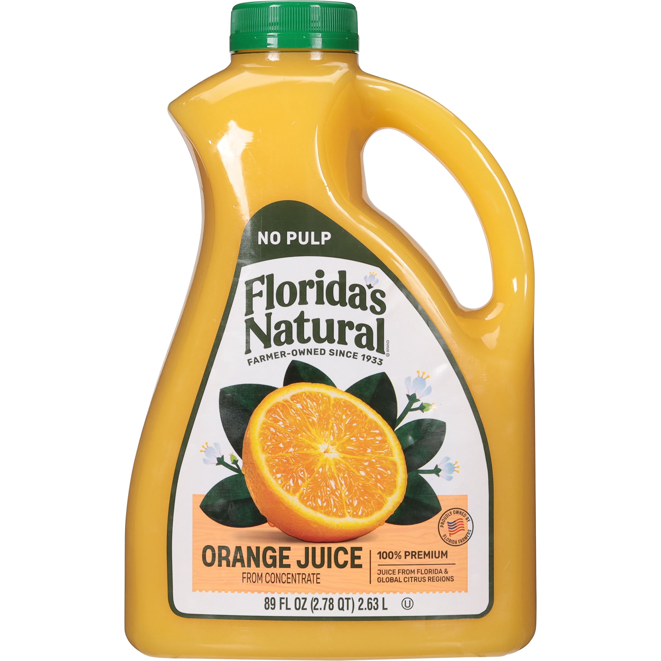 Florida's Natural Orange Juice No Pulp, 100% Juice, 89 oz