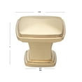 thumbnail image 4 of GlideRite 1-1/4 in. Square Decorative Cabinet Knob, Champagne Gold - 81091-CHPG, 1 Pack, 4 of 4