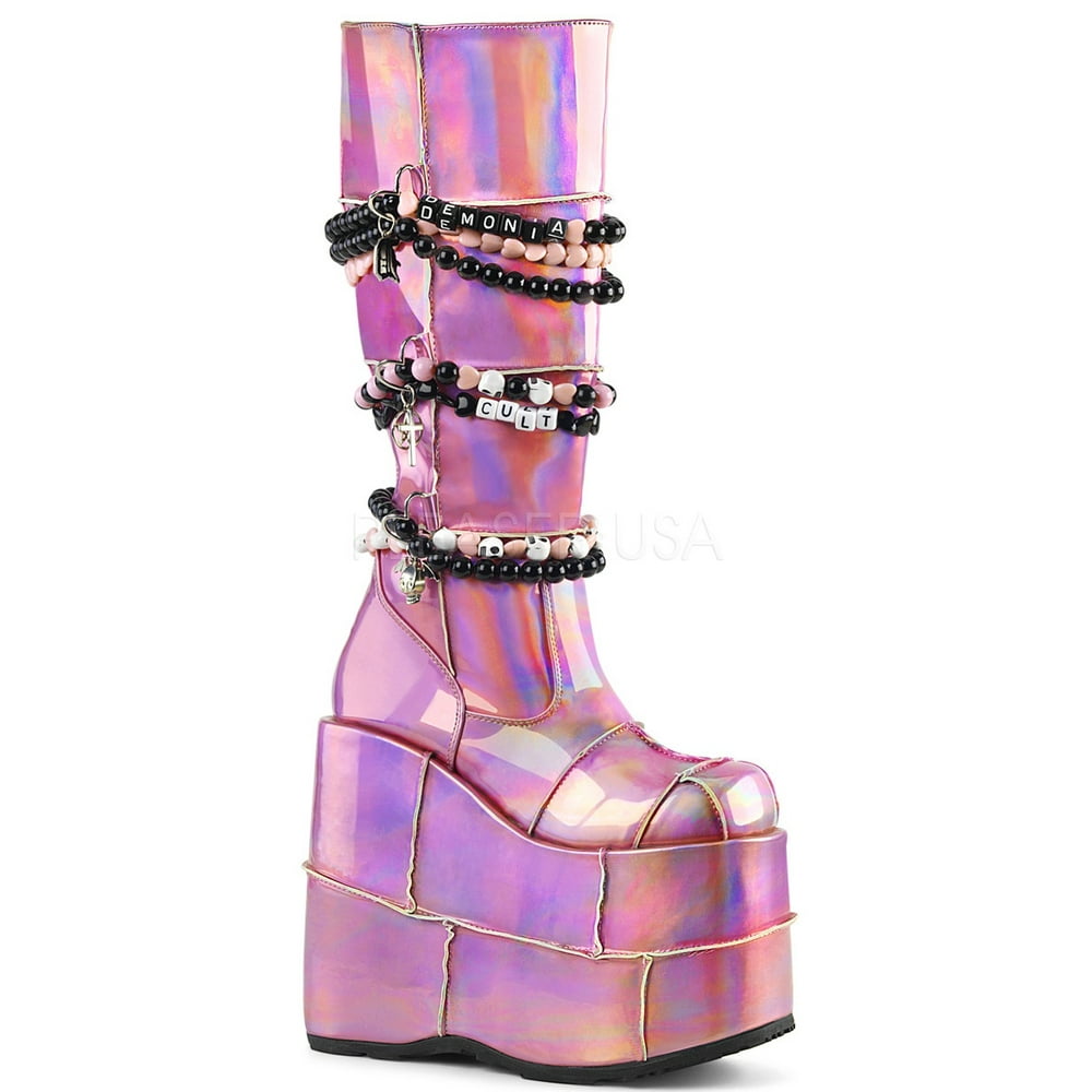 demonia stack white