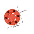 thumbnail image 2 of NUOLUX 3 Pcs Balles de Hockey à Roulettes Rouges Nylon à Fort Impact Compétition pour Associations, 2 of 5