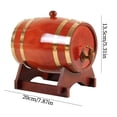 thumbnail image 2 of CaiTeLin Wooden Wine Barrel Decor, Home Decorative Beer Keg Storage Container Vessel, Rustic Accent for Bar Kitchen Party Table Mantle Shelf Window Indoor Seasonal Holiday Display, 2 of 6