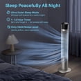 thumbnail image 5 of 35” Tower Fan, 5 Speeds, 4 Modes, 60° Oscillation, 12H Timer, Child Lock, Portable Cooling Fan for Bedroom, Office, Desk, or Table, Titanium Metallic gray, 5 of 7