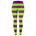 thumbnail image 4 of Wangmeiwg Leggings Women's Comfortable Sports Tights Carnival Printed Color Block Pants Soft Elastic Tights Womens Workout Top, 4 of 5