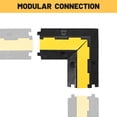 thumbnail image 2 of Yescom 90° Left Turn/Right Turn Corner for 1-Channel Cable Protector Ramp, Heavy Duty Rubber Cord Cover, 22,000 Lbs Load Capacity, 2 of 9