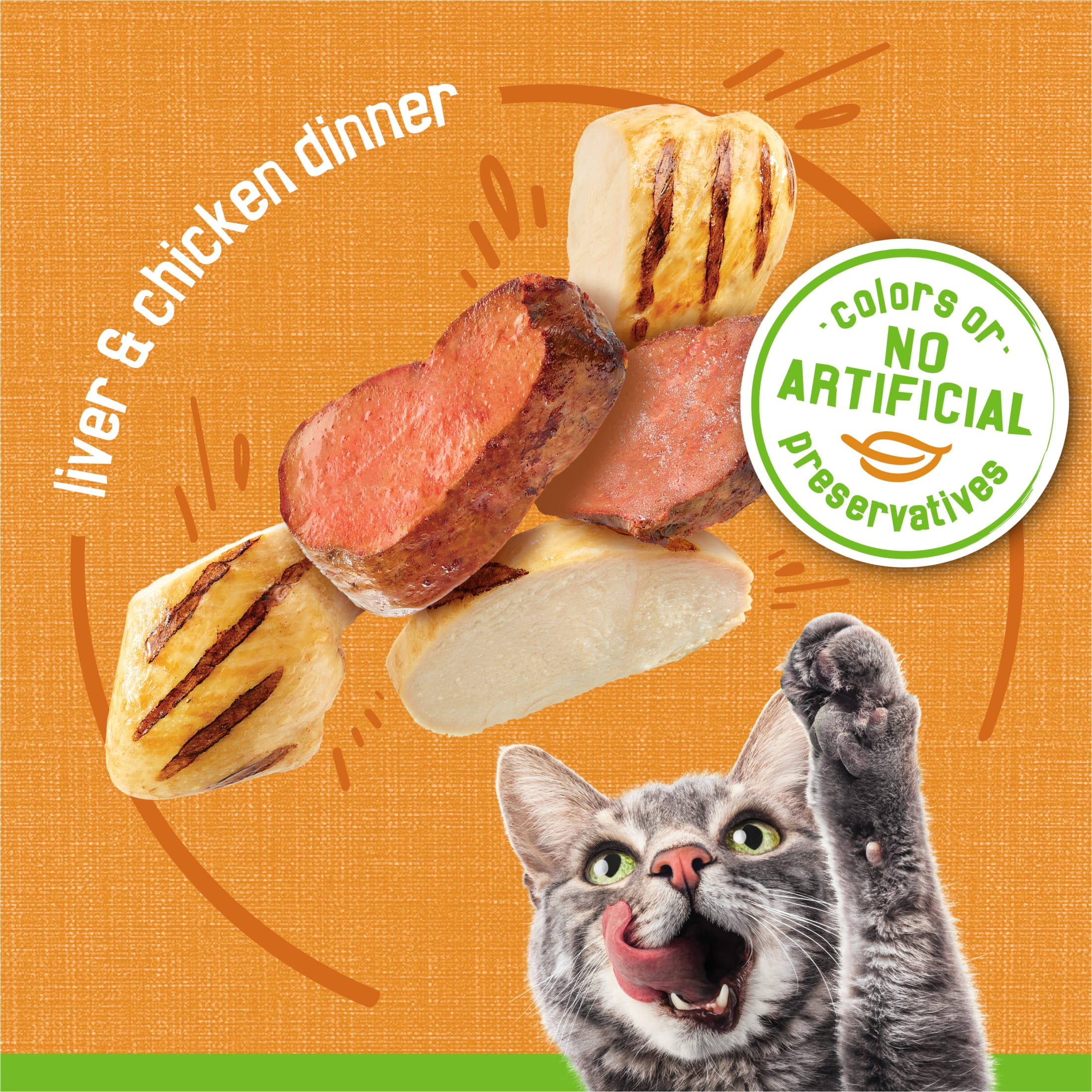 (6 pack) Purina Friskies Liver & Chicken Flavor Pate Wet Cat Food, 5.5 oz Can