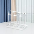 thumbnail image 1 of Estante de secado para tazas Baoblaze Organizador de tazas de hierro Blanco 6 Tazas, 1 of 7