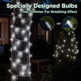 thumbnail image 5 of Beatineon 100 LED Christmas String Lights, 25ft IP68 Waterproof Outdoor LED String, Connectable for Patio, Fence & Holiday Decor, ETL Listed,White, 5 of 5