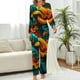 thumbnail image 3 of Elegante pijama Tropical de hojas y flores, conjunto de pijama suave de manga larga, 2 piezas, estético, patrón de primavera, regalo de ropa de dormir, 3 of 4