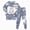 Grey, variant on NOLDARES Kids Pajamas For Boys Skeleton Glow-in-The-Dark Cotton Toddler Halloween Outfit Boys and girls(Black,7Y)
