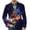 Ginger, variant on Funny Halloween 2026 Printed Corduroy Blazer For Men Multi Layer Spooky Figures Single Tone Lapel Casual Vacation Coat Cyan XL