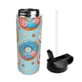 thumbnail image 2 of Easygdp Colorful Donut 18oz Sports Insulated Kettle With Straw Insulated Water Bottle For Running Hiking Cycling Climbing Man'S Womens Sports Water Bottle, 2 of 8