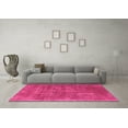 thumbnail image 3 of Ahgly Company Indoor Round Oriental Pink Industrial Area Rugs, 3' Round, 3 of 4