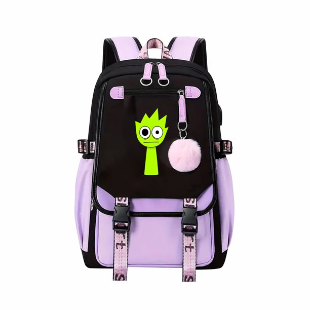 Sprunki School Backpack Travel Bag for Men Women, Primary Students Bookbags for Girls Boys School Bag Bookbags Backpack, Backpack, Large Capacity Mother And Baby Bag, Waterproof Maternity Bag