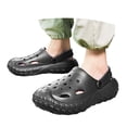 thumbnail image 3 of Men slipper Slides Sandals Casual Soft Fashion Closed Toe Slide Slippers For Summer Indoor Outdoor Comfortable Beach Sandals Black CN:41/US:8, 3 of 9