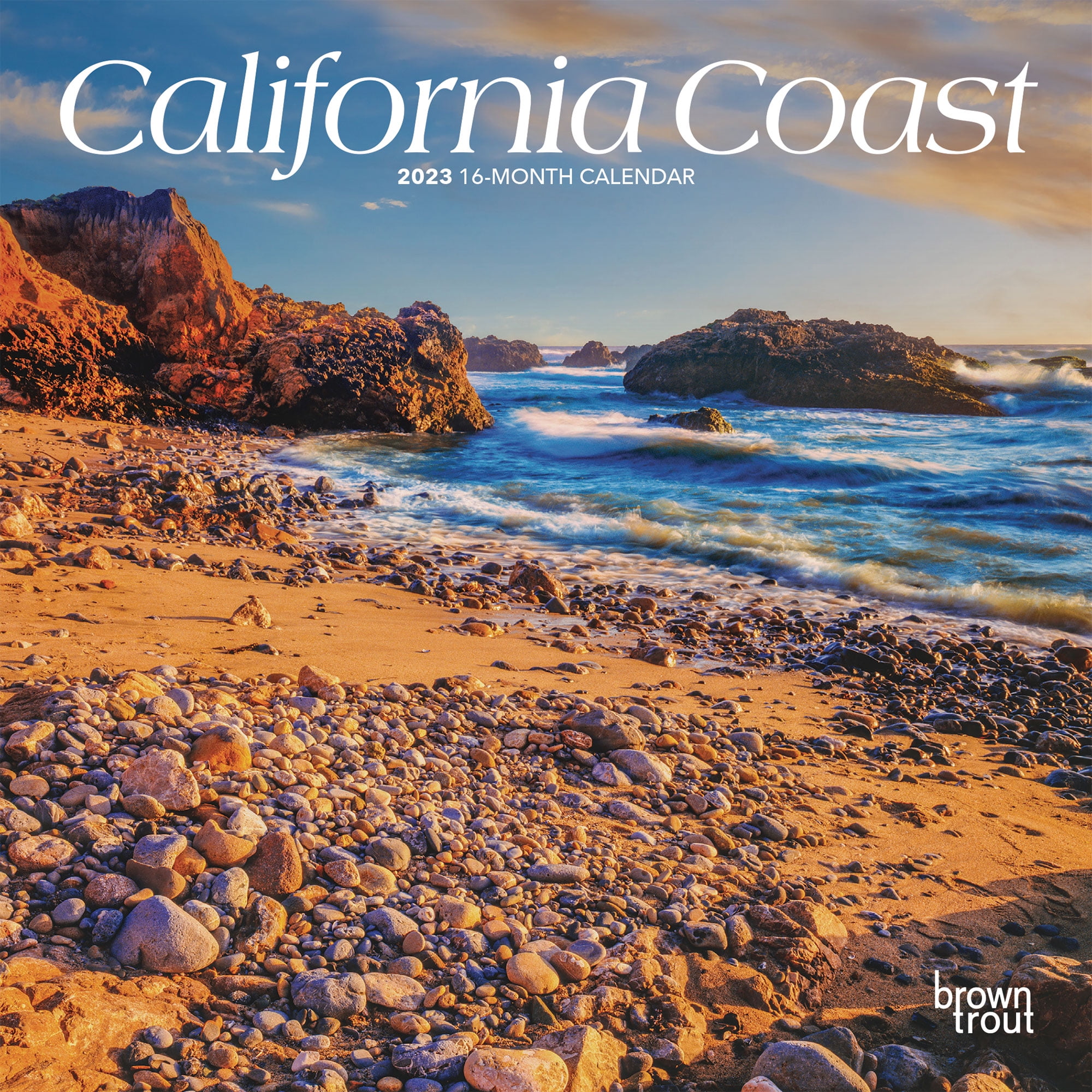 California Coast | 2023 7x14' (Hanging) Mini Wall Calendar | BrownTrout