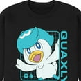 thumbnail image 3 of Pokémon - Quaxly Stats - Men's Crew Neck Fleece Pullover, 3 of 5