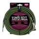 thumbnail image 1 of Cable para Instrumentos Ernie Ball Negro y Verde Trenzado 5,4 m Recto Acodado, 1 of 2