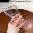 thumbnail image 3 of Transparent Phone Case For iPhone 16 15 11 12 13 14 Pro Max Soft Corrugated Silicone Bumper Back Cover Clear Case, 3 of 4
