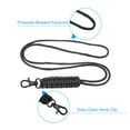 thumbnail image 3 of Uxcell Paracord Lanyard Braided Lanyard Necklace Keychain Badge Lanyard with Alloy Clip Black, 3 of 5