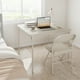 thumbnail image 1 of Mesa plegable cuadrada 85,5 cm - Superficie acolchada en PU resistente al agua - Estructura de acero - Multifuncional y portátil para juegos, comedor, oficina - Patas plegables - Color beige, 1 of 8