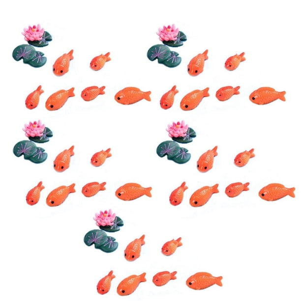 40Pzs / Lote Figuras Miniatura de Rojo Mini Hada Decorativa Animales de Jardin Ornamentos de Micro-Paisaje de Juguete de Resina para