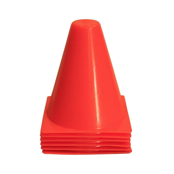 Amber Agility Speed Training Marker Cone Set 6"(Set of 6)