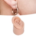 thumbnail image 4 of Medium Skin Color  Practice Ear Model, Silicone Ear Model For Earrings Display Teaching Instructions Decoration KitsNail Art Accessories, 4 of 8