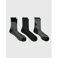 thumbnail image 3 of Hanes Explorer Job Sites Men's Work Crew Socks, 3-Pairs Dark Charcoal/Natural 6-12, 3 of 3