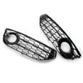 thumbnail image 3 of 2X Front Fog Light Grille Cover For A-U-D-I A4 B8 B8.5 ALLROAD 2009-2015 Bumper Lamp Grills Honeycomb Car Accessories 8K0807681J01C, 3 of 7
