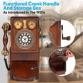 thumbnail image 4 of Soporte de pared clásico vintage con cable Pyle, diseño retro, 4 of 4