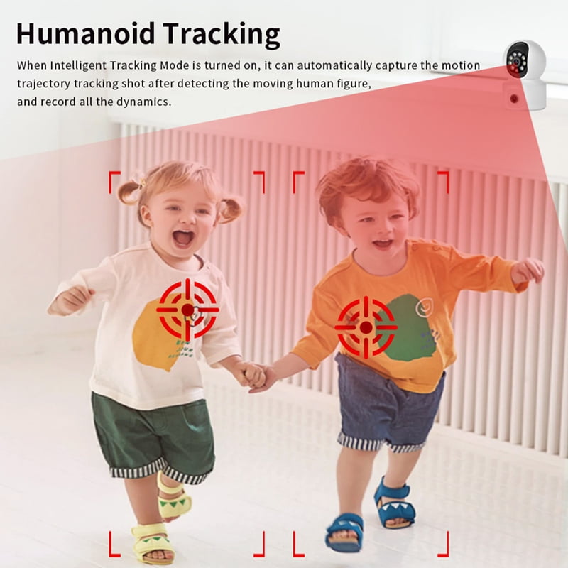8MP WiFi IP Camera Dual Lens Baby Monitor Color Night Vision Human Automatic Tracking Video Smart Home