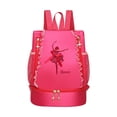 thumbnail image 4 of Bolsa de Ballet Perfecl Mochila Duradera Con Encaje para Niños Bolsa de Zapatos de Baile Bordado Rojo, 4 of 8
