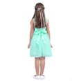 thumbnail image 5 of Haitryli Flower Girl Dress for Kids Sleeveless V-Neckline Bridesmaid Wedding Party Dresses Formal Turquoise 8, 5 of 6