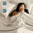 thumbnail image 6 of Bare Home Premium 1800 Collection 5-Piece Bed Sheet Set, Split California King, Sand, 6 of 11