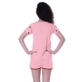 thumbnail image 3 of Moomaya Nightwear Set Watermelon Embroidery Shorts Plain Cotton Sleepwear 2 Pcs, 3 of 6