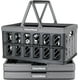 thumbnail image 1 of Cesta de la compra CleverMade, plegable, 24 litros, 3 unidades, piedra, 1 of 1
