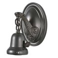 thumbnail image 1 of Meyda Revival Craftsman Brown Steel One Light Wall Sconce 4" Wide, 1 of 1