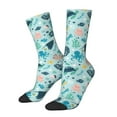 thumbnail image 1 of Balery Sea Animal Calcetas Largas con Estampado para Hombre y Mujer – Suaves y Transpirables, Talla Única (US 5-11), 1 of 6